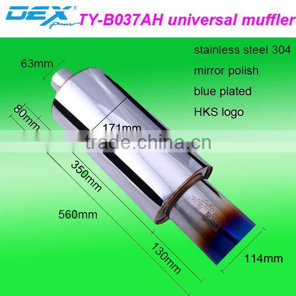 auto universal chrome exhaust muffler tip