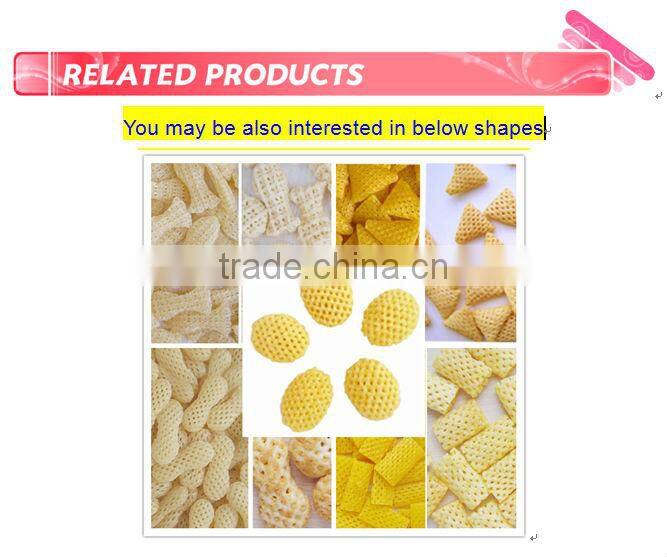 Golden corn chips snack