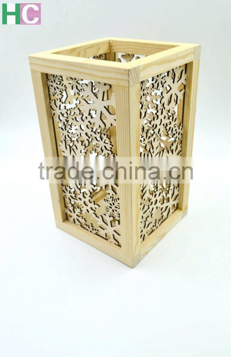 2017custom natural wooden candle holder