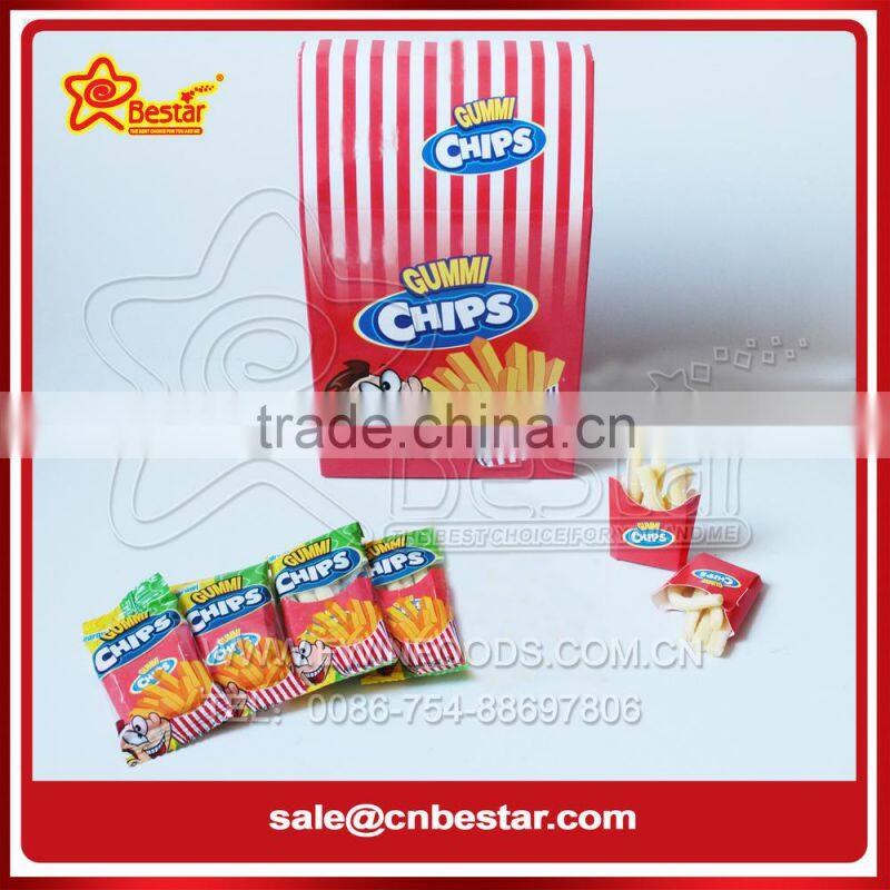 Fruity Flavor Sour Stick Gummy Candy With Powder