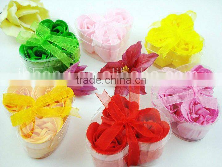 very beautiful Heart shape rose soap flower