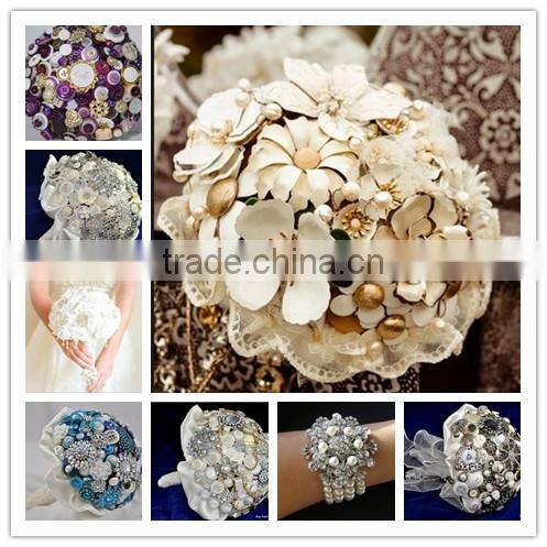 Fashion Rhinestone Button for Wedding Bouquet Decoration WBK-1259