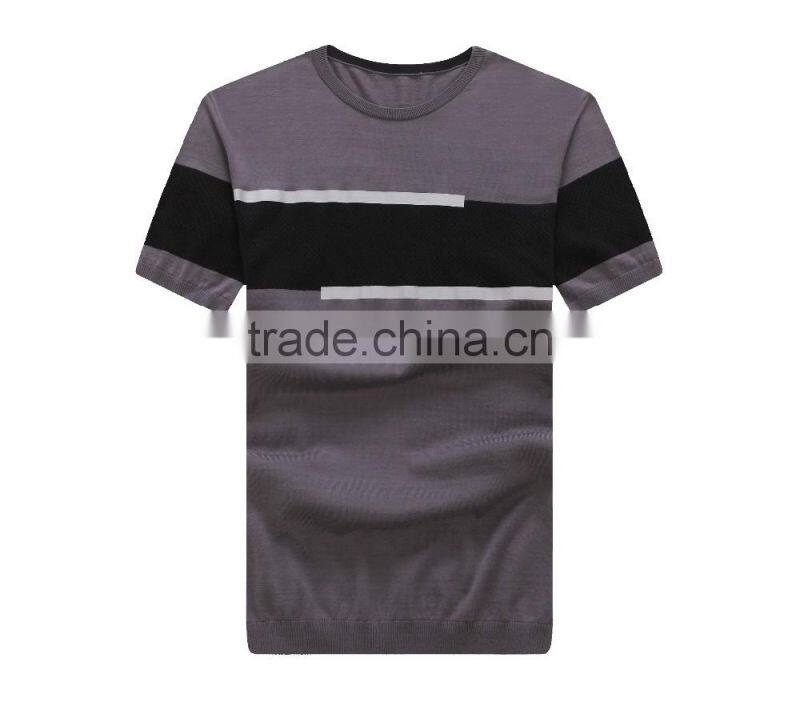 custom brand color combination slim cotton plain t shirt