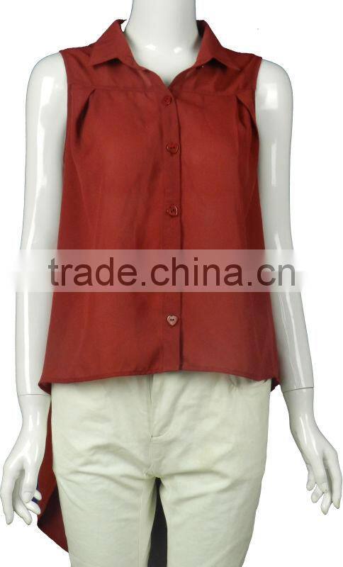2013 new design for elegant chiffon blouses