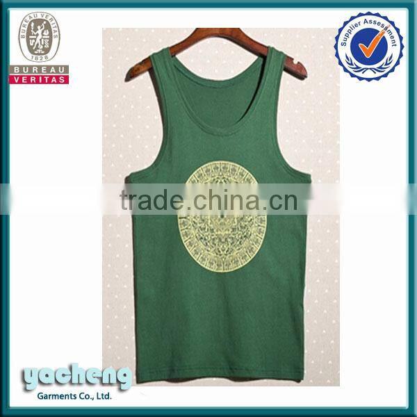 Customize Tank Tops men's fashion style tank top dry fit vest cotton/polyester tank top wholesale