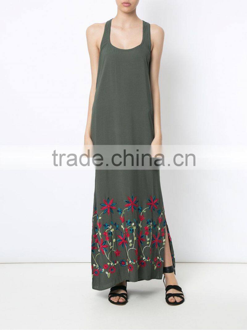 Vintage Pakistani Women Embroidered Maxi Dress Design Salwar Kameez hsd2204