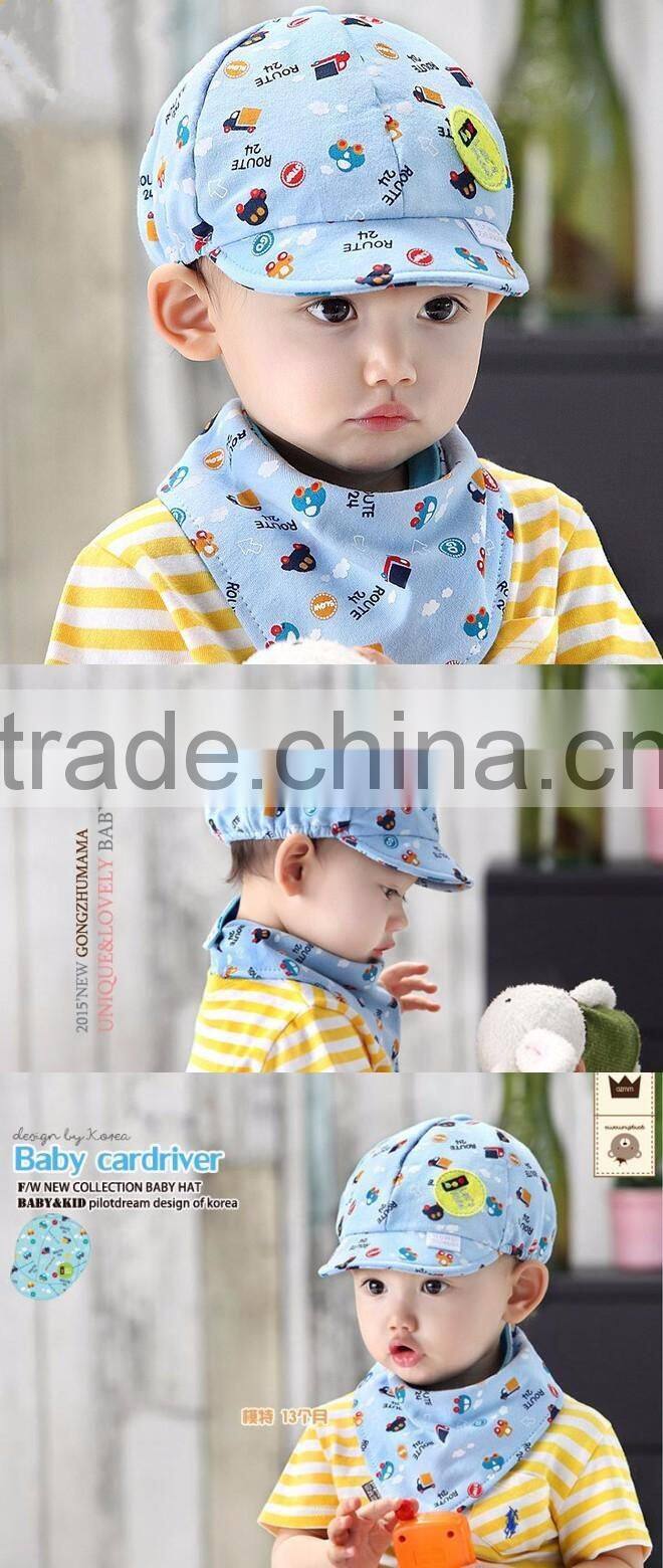 Wholesale New Style Cute Cartoon Neutral Cotton Snapback Bassball Cap Baby Hat