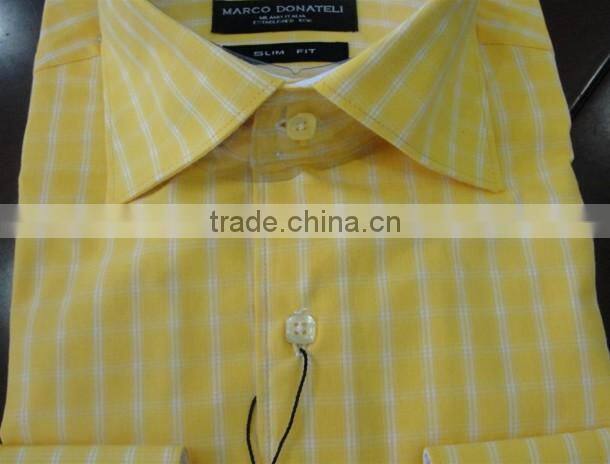 Man cotton dress shirts Mens dress casual checks shirts