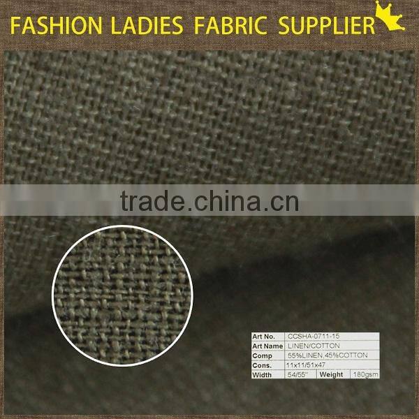 shaoxing cicheng fashion cotton linen fabric for pants