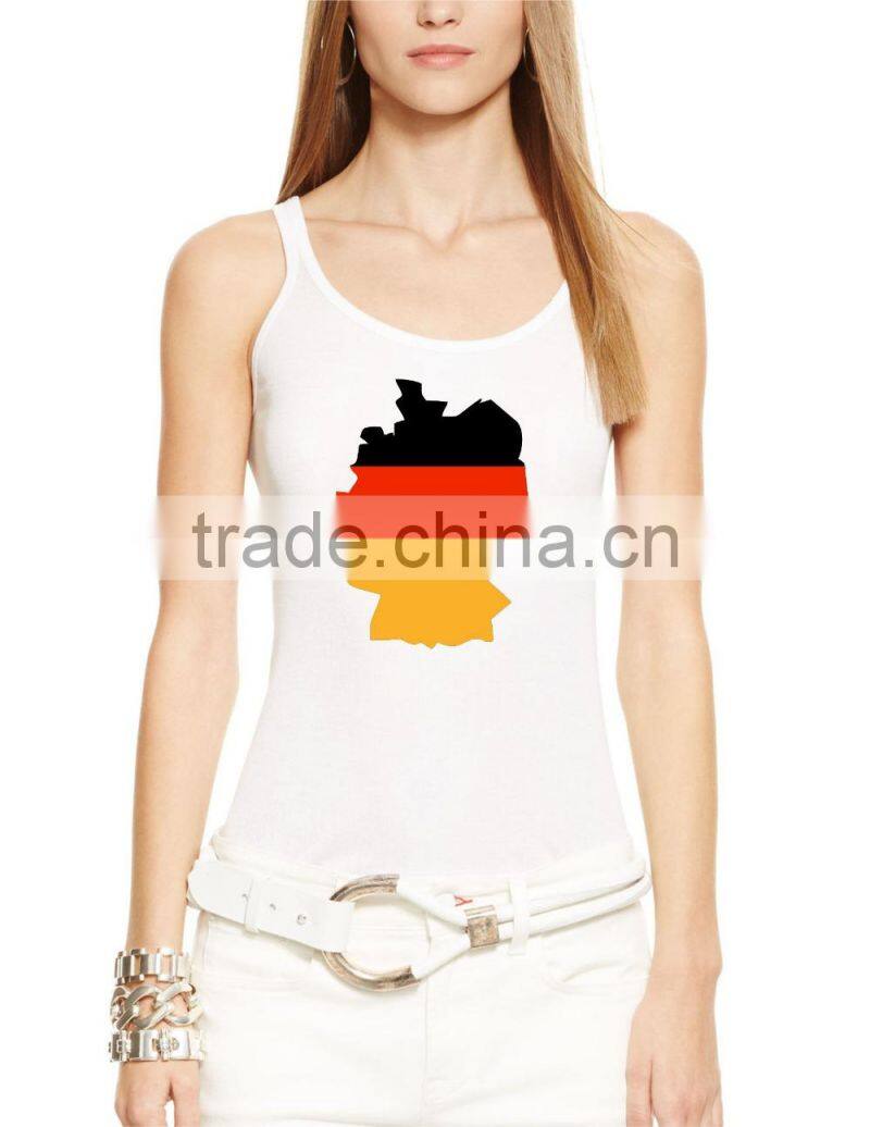 100% cotton running singlets sexy women sleeveless shirts