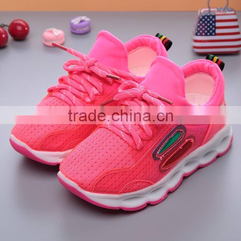 2017 kids led light shoes wholesale factory direct sale