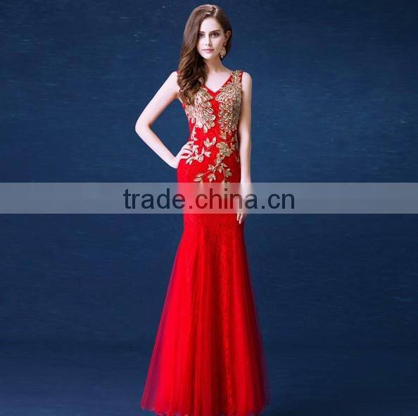 mermaid v neck red sexy formal beaded evening dress porn