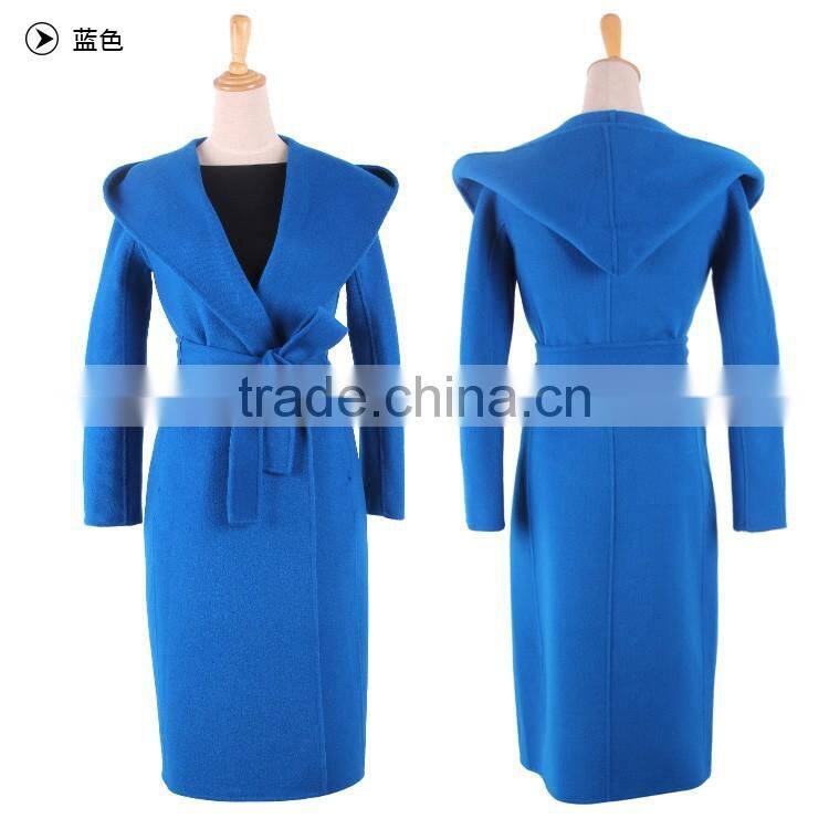 Maxnegio hot women long cashmere coat womens wool cashmere duffel coat