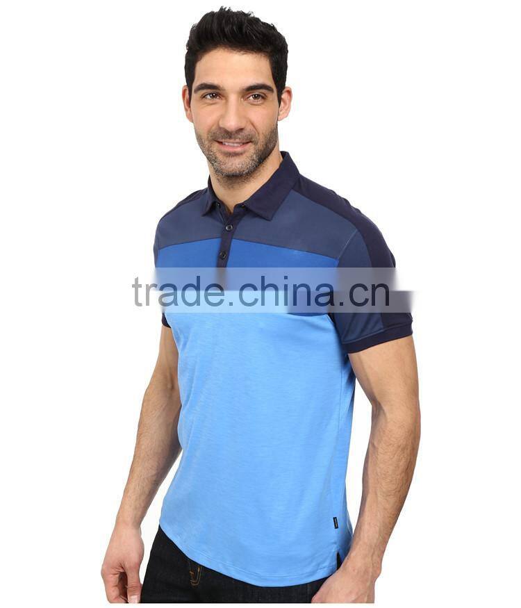 2015 latest custom mens tri color mens polo shirts 100% cotton cheap