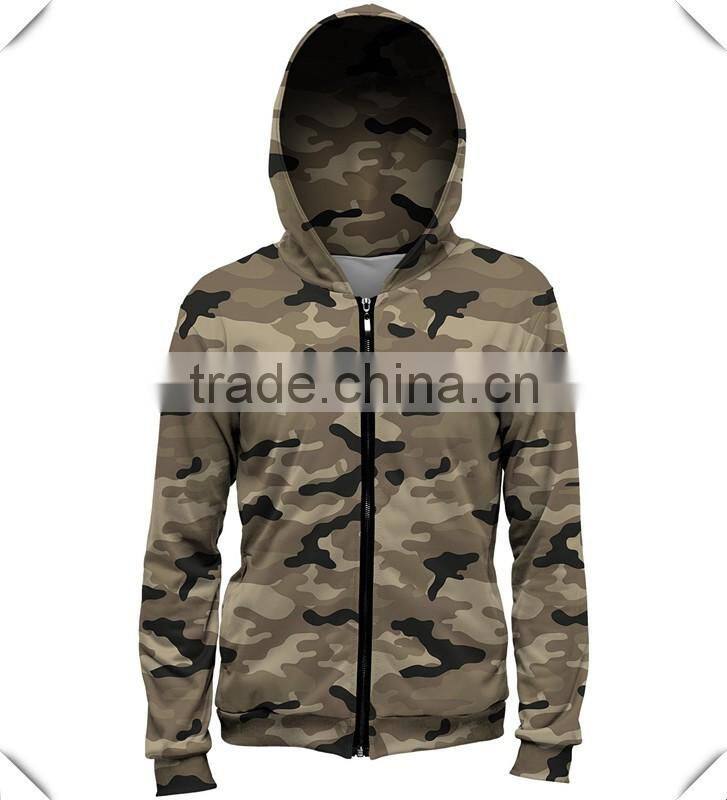 Womens Camo Zip up Hoodie Khaki Military Hoodie Desert Hoodie Dye Sublimation Hoodie Full Sublimation Print Hoodie Wholesale OEM