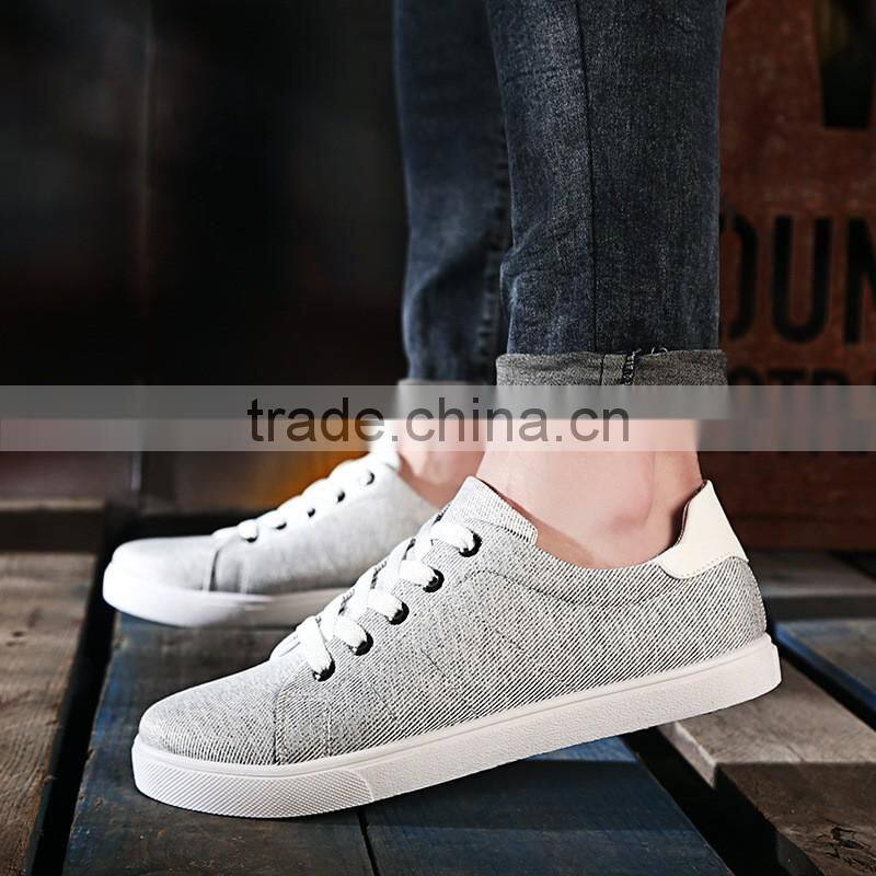 MS1038 new style 2017 breathable canvas shoes lace fashion men shoes