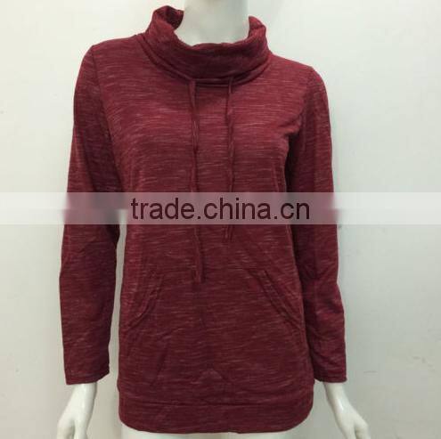 New Women fashion hoodies high neck