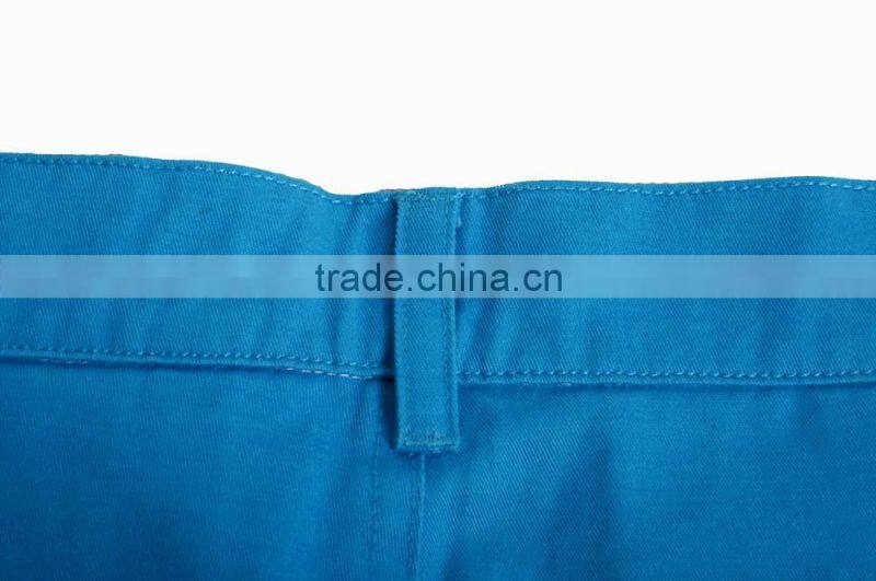 mens blue cotton twill cheap comfortable cargo short