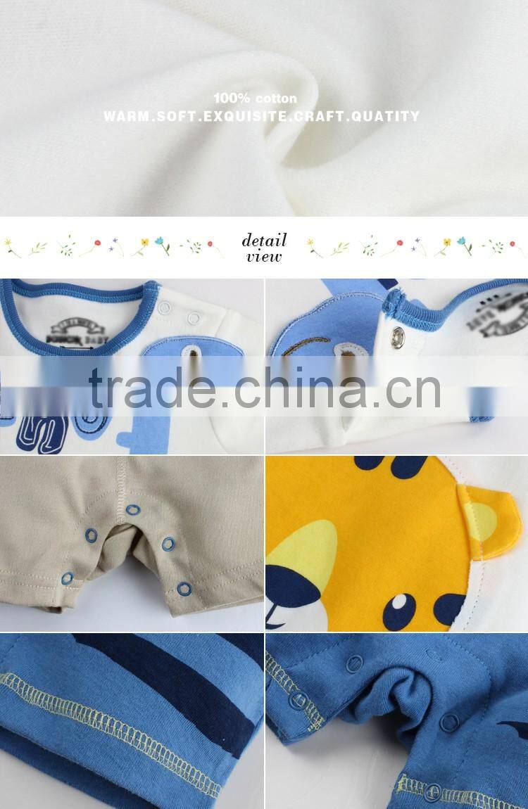 Summer Short Sleeve Baby Romper, Newborn Baby Clothes Boy