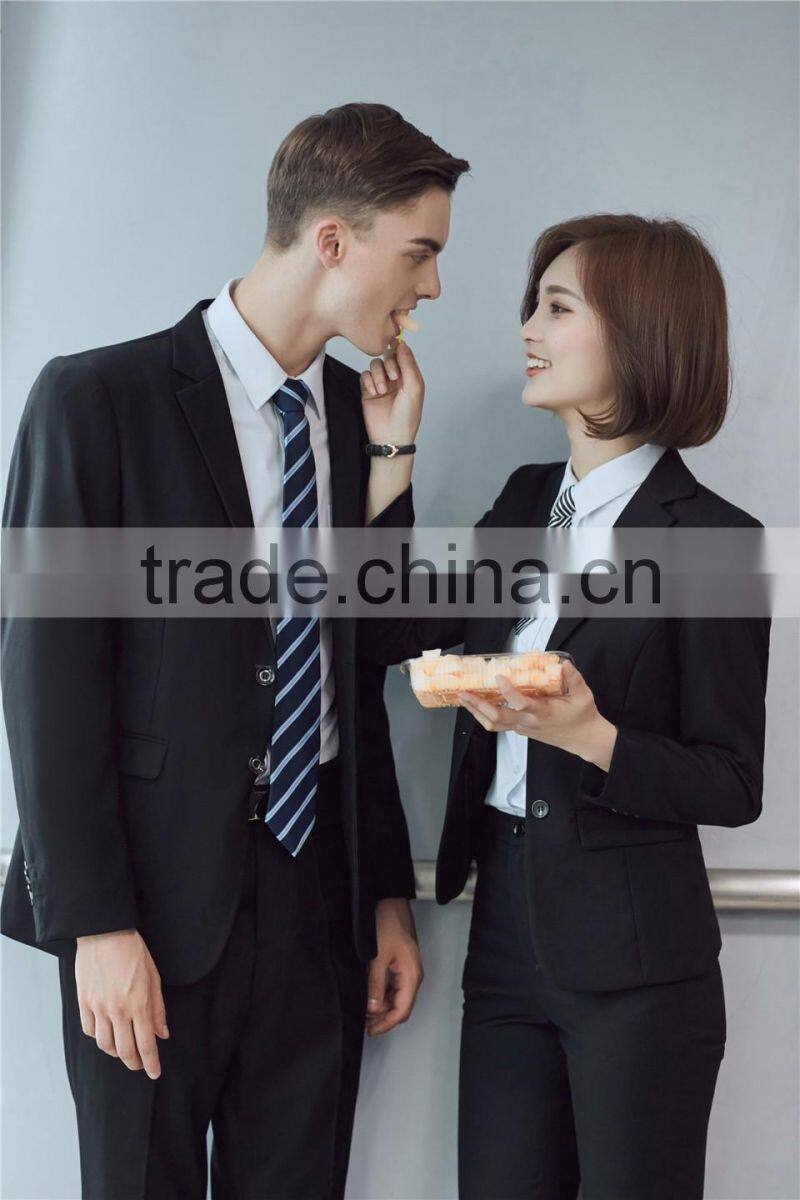 OEM Wholesales Men Wear Uniform Black Fashion Mens Office Suits