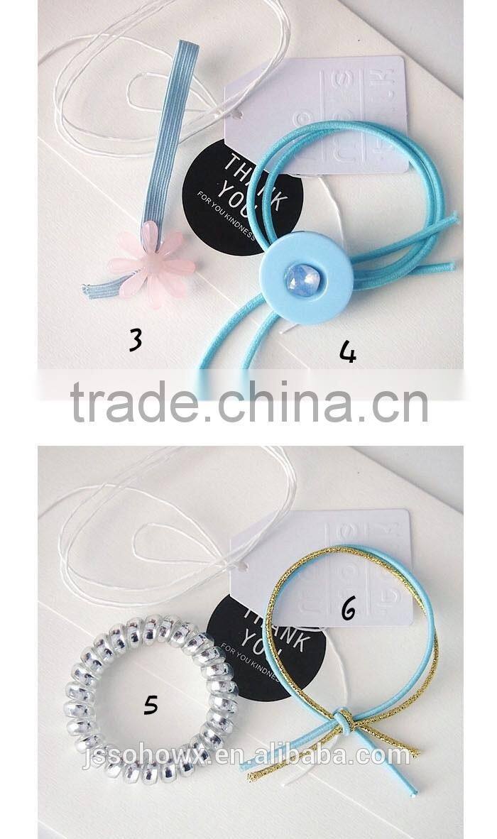 2017 Hot Sale Sky Blue Elastic Hair Tie Set