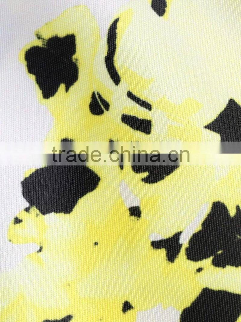 Girls full printing falbala sleeveless Peplum dress