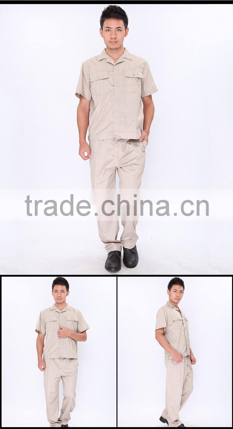100% cotton Female summer factory worker safety working safety clothes