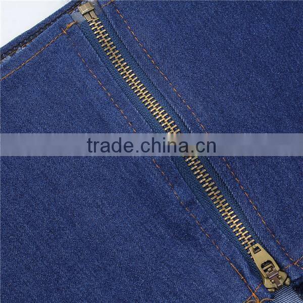 Denim Belt Waistband White Deep Blue Size L