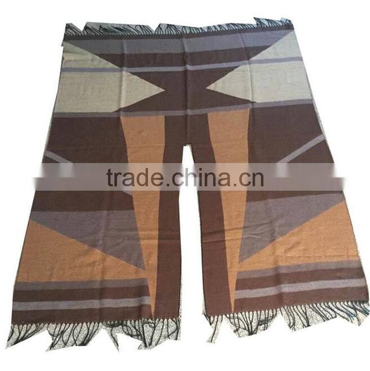 women winter tartan soft cashmere feeling oversized plaid tartan blanket scarf