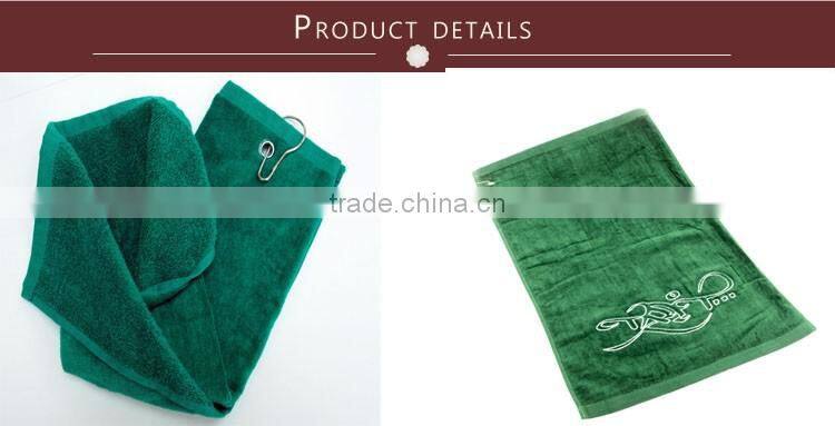 China supplier tri fold towel customized logo