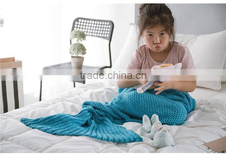 China Factory Children Soft Mermaid Tail Blankets