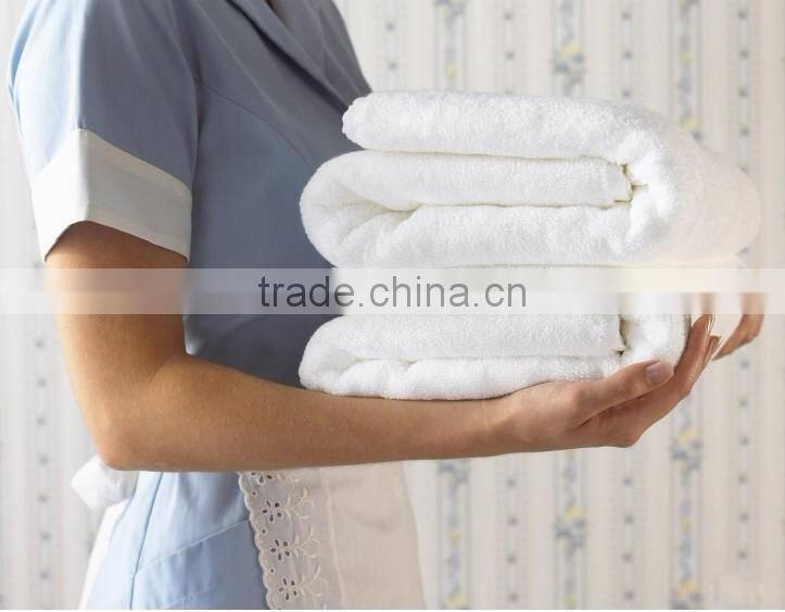 High quality cotton white bath towel for hotel use