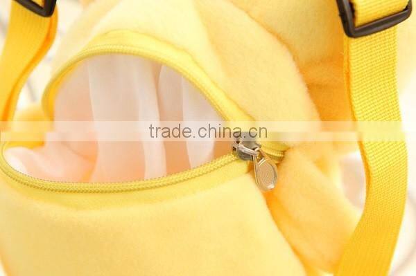 Funny colorized plush bag for kids/kids plush handbag