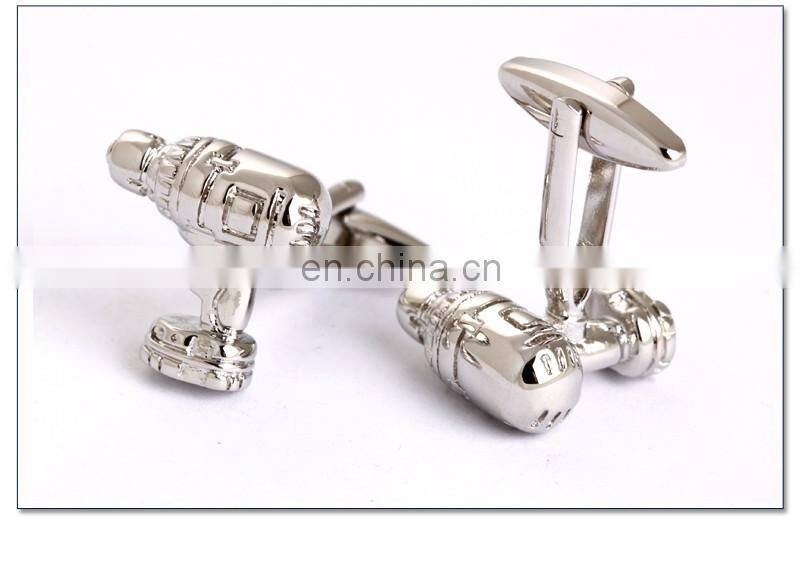 New Silver Toy Gun Man Shirt Cufflinks Factory China