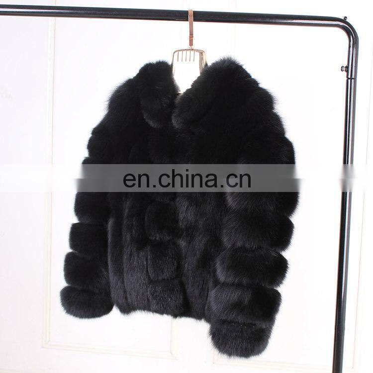 New Design Ladies Winter Fox Fur Coat Fashion Beautiful Wholesale Custom Fox Fur Transformer Coat