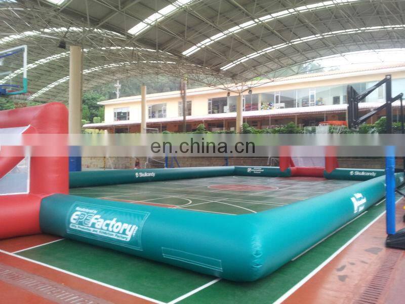 Airtight inflatable water football pitch