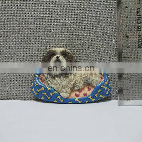 3d sourvenir dog shaped fridge magnet