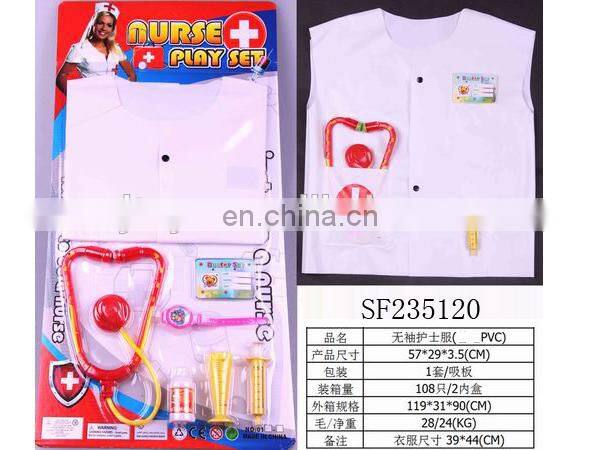 N+ NEW ITEM---Cosplay costume.Short sleeved kids cosplay nurse costume.(PVC)SF235112