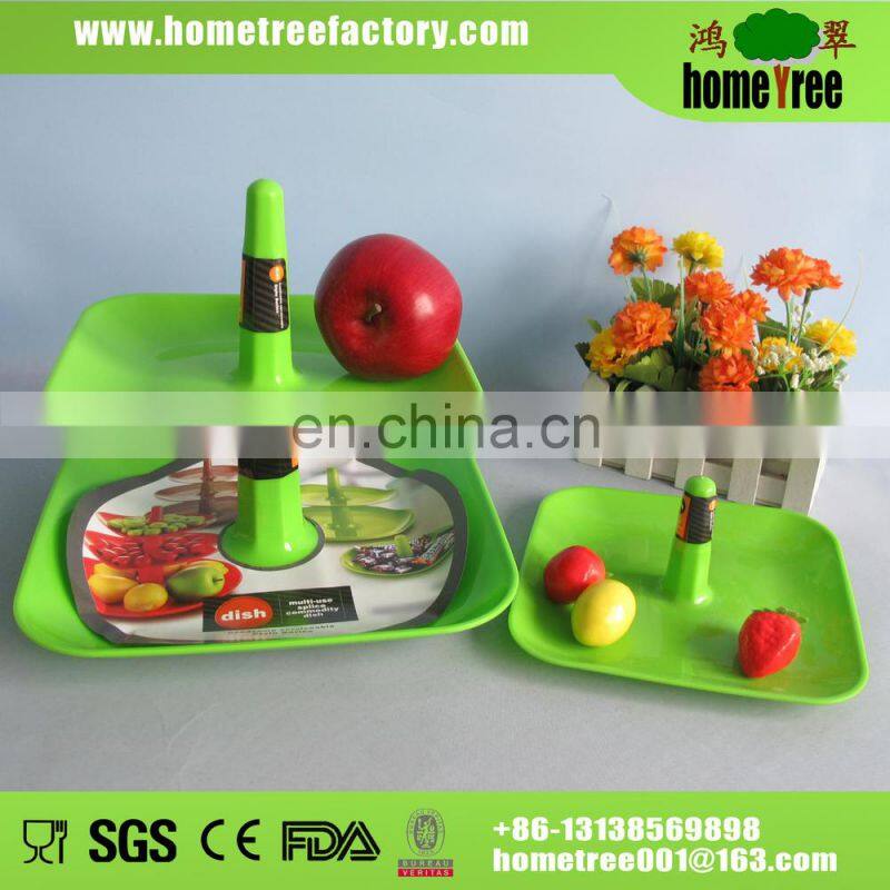 square plastic candy plate