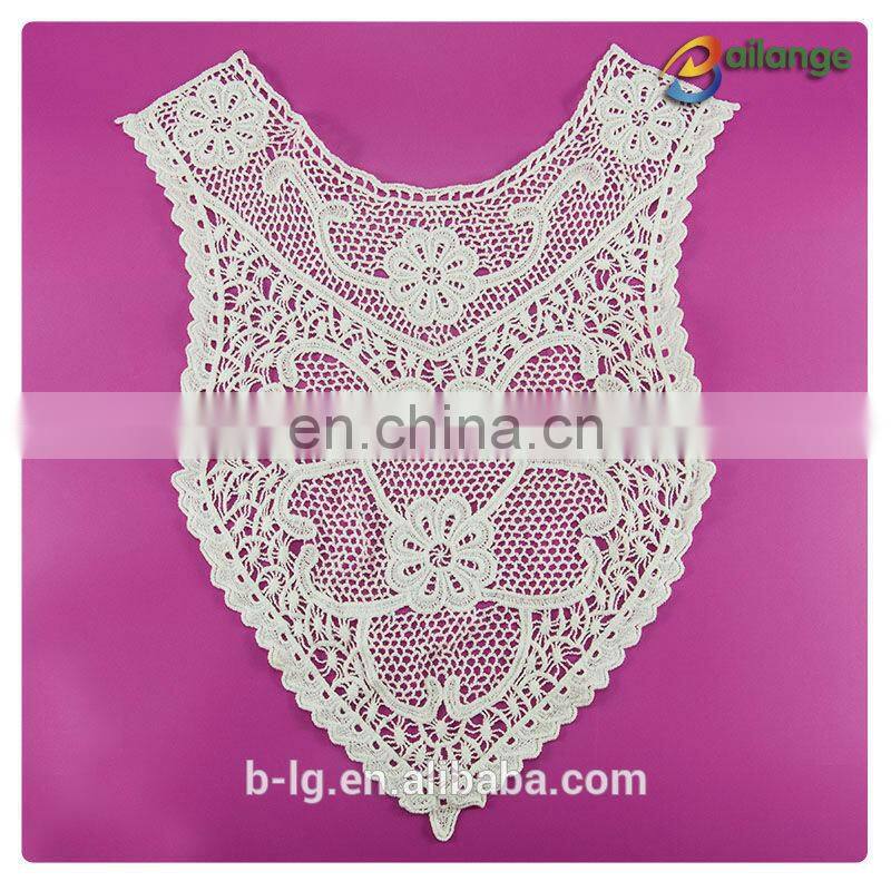 Lace Motif Embroidery lace neckline for wedding dress