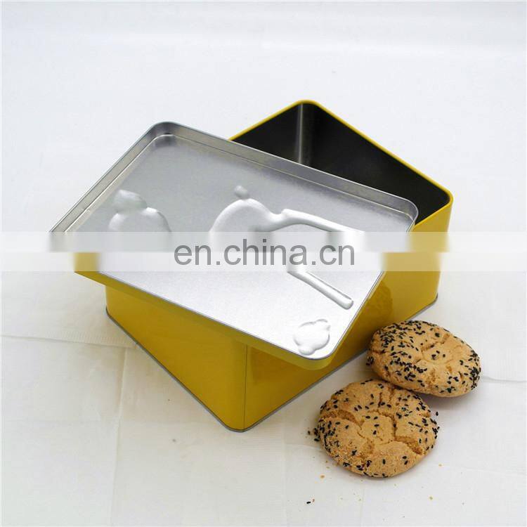 aluminum tin novelty cookie jar tin cookie box