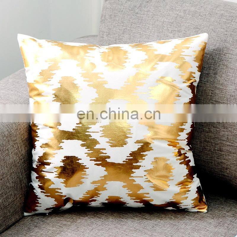 Hot stamping Home Decorative Throw Pillow Case Cushion Cover