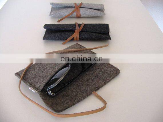 Multifunctional felt Men's Glasses Case for wholesale