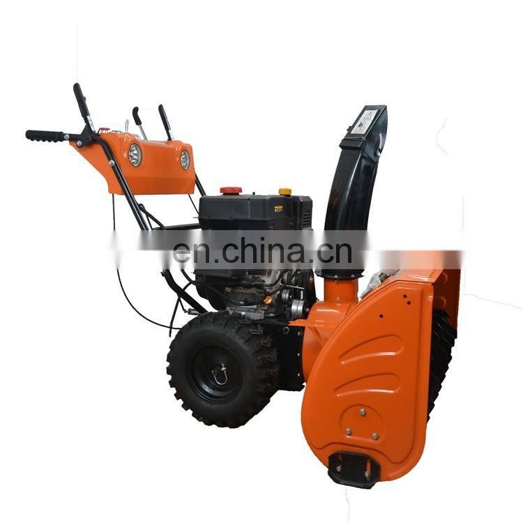 Small 4 wheel drive tractor with blower sidewalk sweepers snow blower
