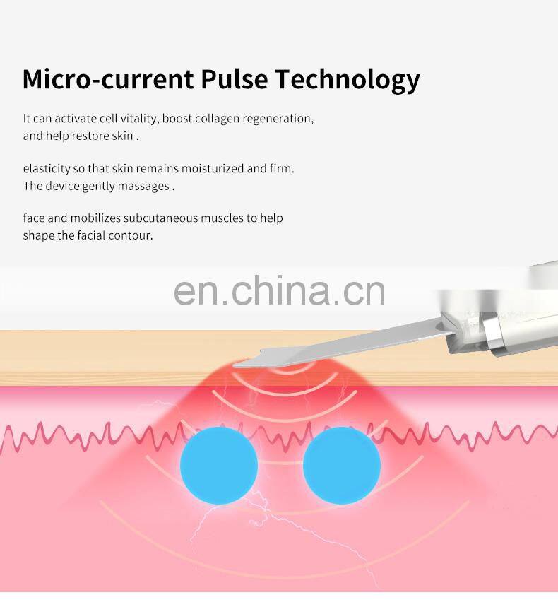 Hot sale ultrasonic machine facial blackhead removal scrubber cleanser