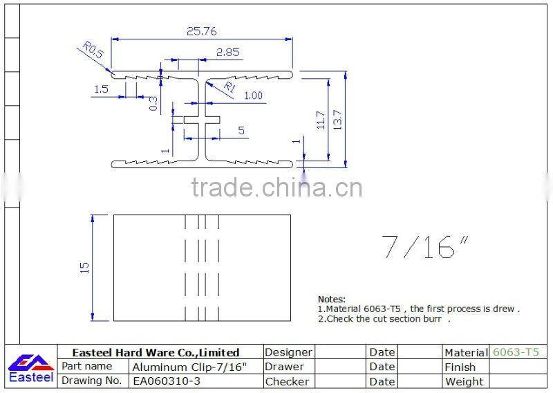 Galvanized steel plywood clips