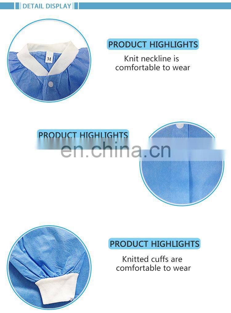 High Performance Single Use Laboratory Coats Medical Hospital Uniform