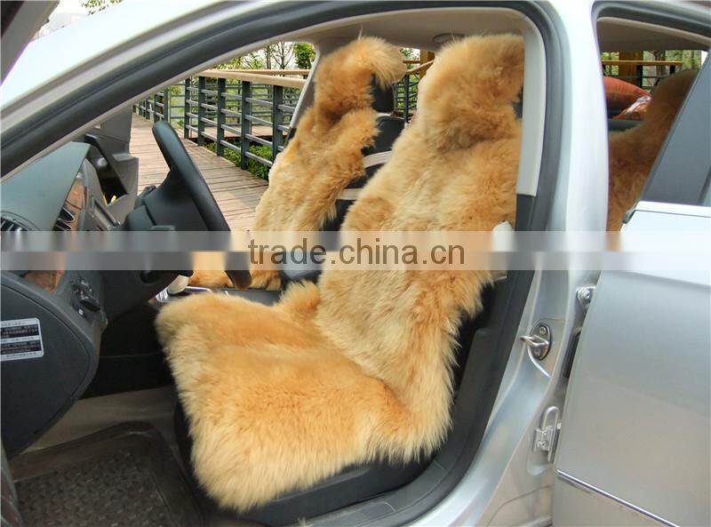 fashion desion sheepskin fur car seat cover wholesale