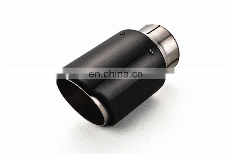 Hot sale high quality Universal oval bulk exhaust end pipe carbon fiber exhaust