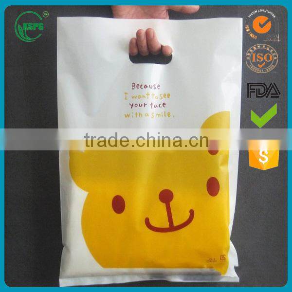die cut handle plastic bag